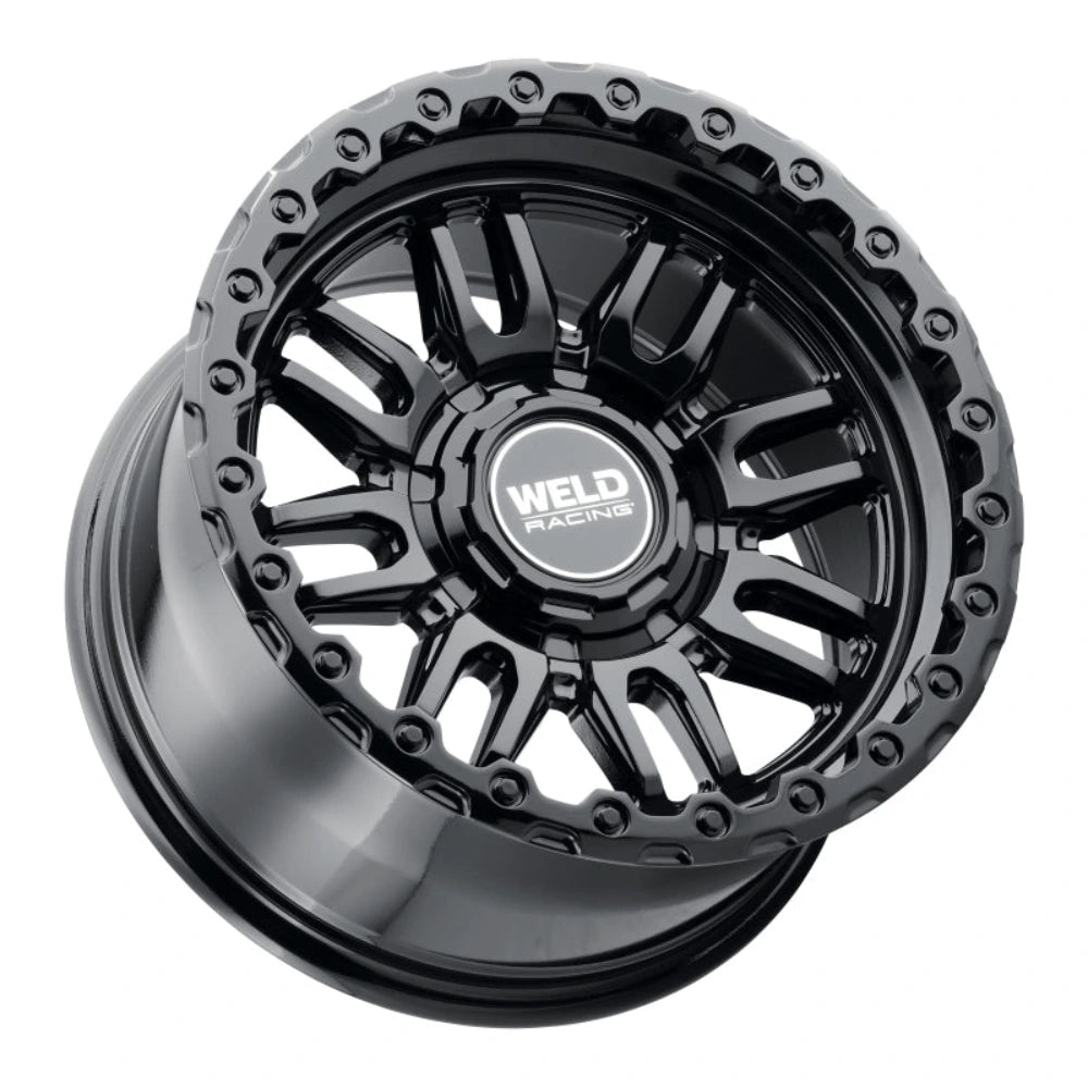 Weld Off-Road Swift 17x9in - 5x114.3 / 5x127 BP - ET-12 - 78.1mm CB - Gloss Black Wheel & Ring - Weld W18479026450