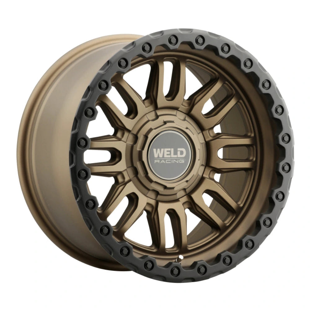 Weld Off-Road Swift 17x9in - 5x114.3 / 5x127 BP - ET-12 - 78.1mm CB- Satin Bronze Wheel & Black Ring - Weld W18079026450