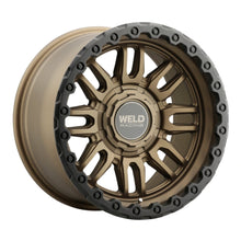 Load image into Gallery viewer, Weld Off-Road Swift 17x9in - 5x114.3 / 5x127 BP - ET-12 - 78.1mm CB- Satin Bronze Wheel &amp; Black Ring - Weld W18079026450