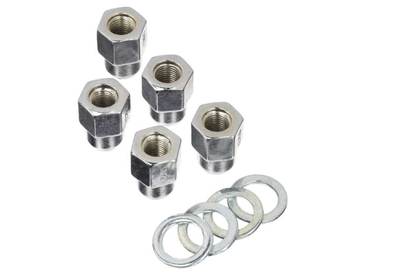 Weld Open End Lug Nuts w/Centered Washers 1/2in. RH - 5pk. - Black Ops Auto Works