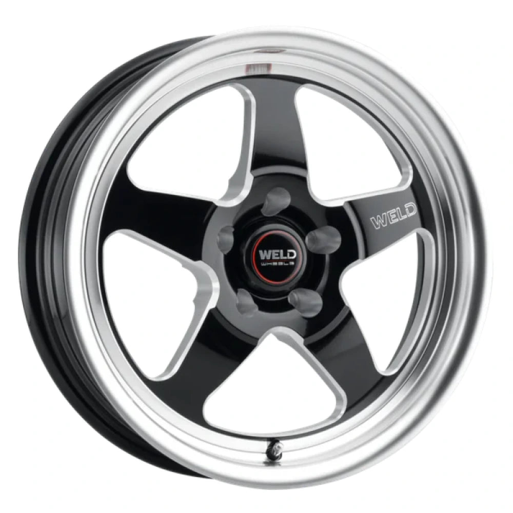 Weld Racing S155 Ventura Drag 17 by 10 gloss black milled wheel