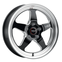 Load image into Gallery viewer, Weld Racing S155 Ventura Drag 17 by 10 gloss black milled wheel