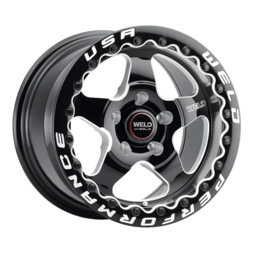 Weld Racing S904 Ventura Beadlock 17 by 10 gloss black milled wheel