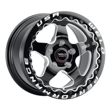 Load image into Gallery viewer, Weld Racing S904 Ventura Beadlock 17 by 10 gloss black milled wheel