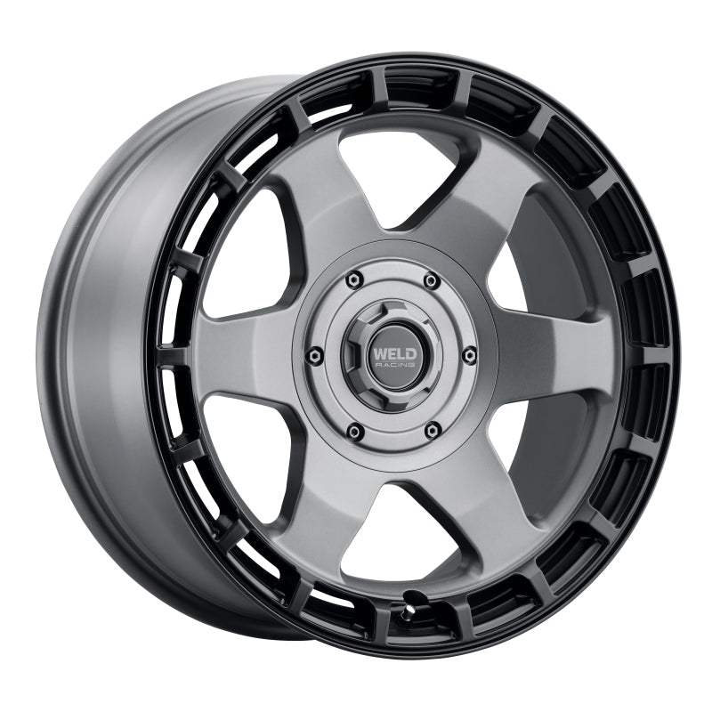 Weld Off-Road Ridge 20x9 Satin Gunmetal wheel with Black Ring and 6x135 6x139.7 bolt pattern