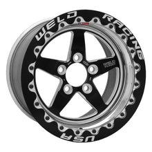 Load image into Gallery viewer, Weld S71 15x10.33 / 5x120mm BP / 7.5in. BS Black Wheel (Medium Pad) - Black Single Beadlock MT - Black Ops Auto Works
