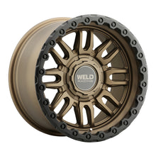 Load image into Gallery viewer, Weld Off-Road Swift 17x9 Satin Bronze wheel with Black Ring and 5x114.3 5x127 bolt pattern