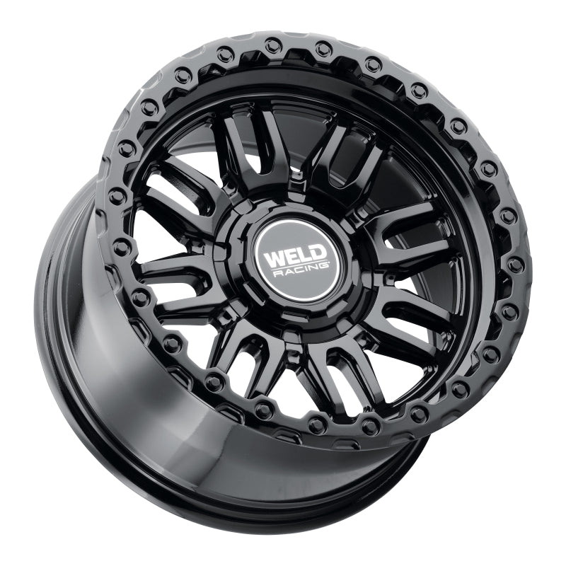 Weld Swift Gloss Black wheel and ring for 5x114.3 and 5x127 truck and SUV applications