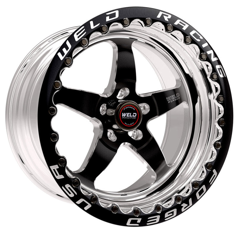 Weld S71 17x10 / 5x120mm BP / 7.2in. BS Black Wheel (High Pad) - Black Single Beadlock MT - Weld 71HB7100N72F
