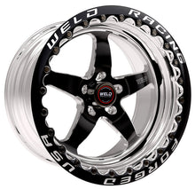 Load image into Gallery viewer, Weld S71 17x11 / 5x115mm BP / 5.8in. BS Black Wheel (Medium Pad) - Black Single Beadlock MT - Weld 71MB7110W58F