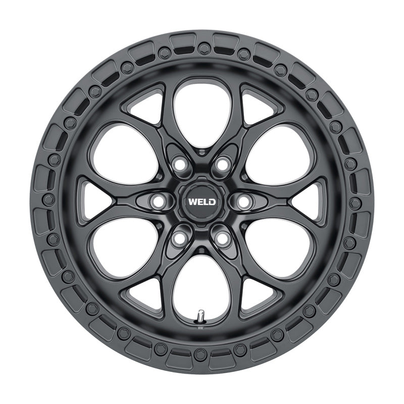 Weld Off-Road Ledge Six W108 20x9 / 6x139.7 BP / 5 In BS Satin Black Wheel - Weld W10809084500