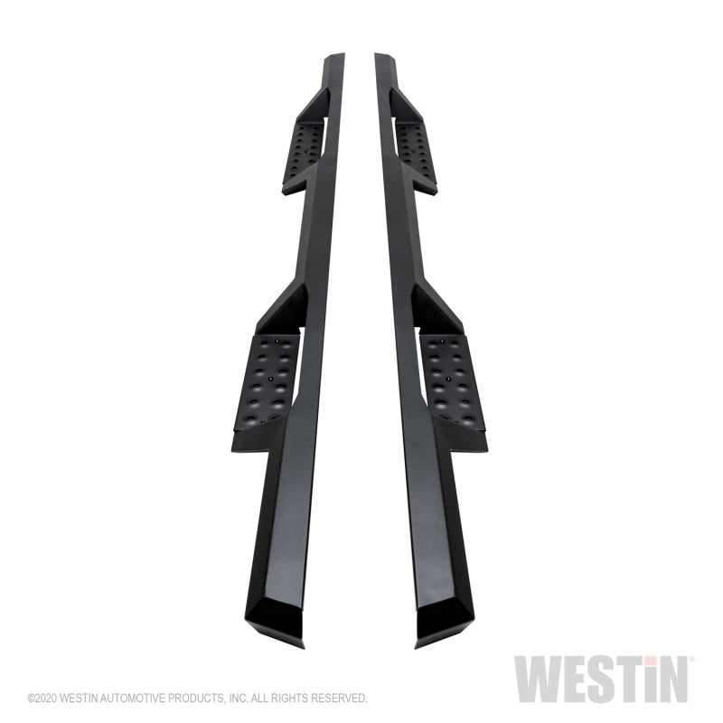 Westin Westin 04-13 Chevy Silverado 1500 Crew Cab 2004-2013 HDX Drop Nerf Step Bars - Textured Black