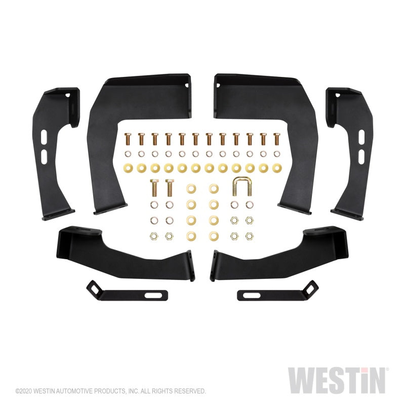 Westin Westin 04-13 Chevy Silverado 1500 Crew Cab 2004-2013 HDX Drop Nerf Step Bars - Textured Black