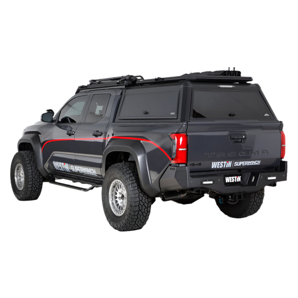 Westin Westin 07-21 Toyota Tundra Crewmax 5.5ft. Bed EXP Truck Cap Top - Black (Box 2 Req 16-13255BS)