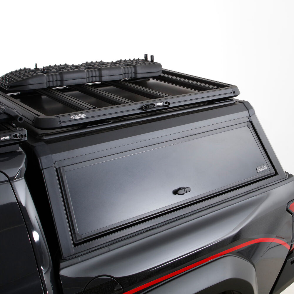 Westin Westin 07-21 Toyota Tundra Crewmax 5.5ft. Bed EXP Truck Cap Top - Black (Box 2 Req 16-13255BS)