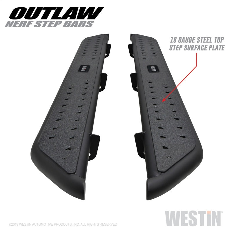 Westin Westin 09-18 Dodge RAM 1500 Crew Cab Outlaw Nerf Step Bars