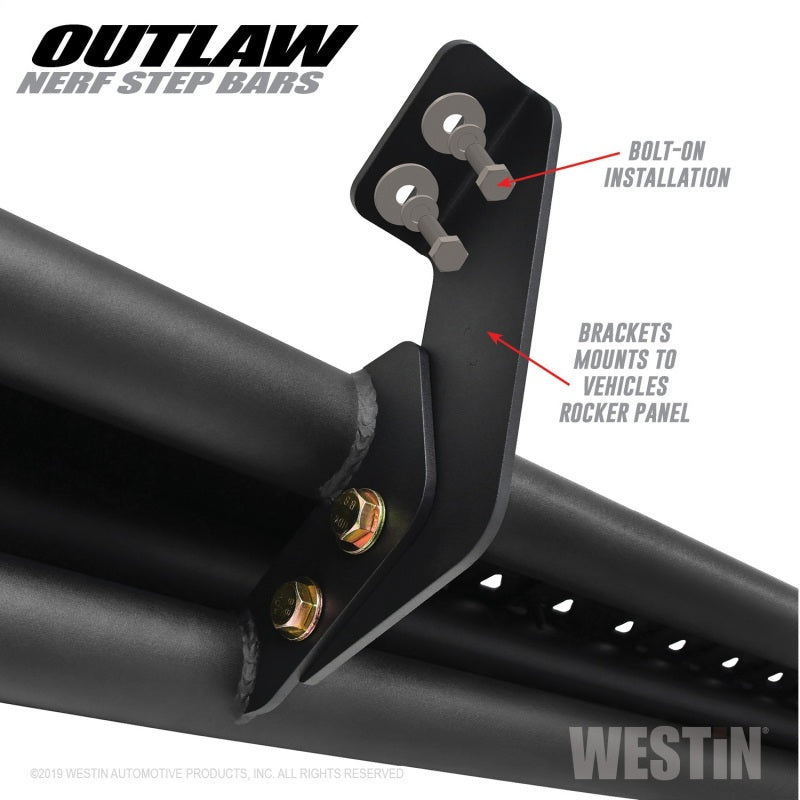Westin Westin 09-18 Dodge RAM 1500 Crew Cab Outlaw Nerf Step Bars