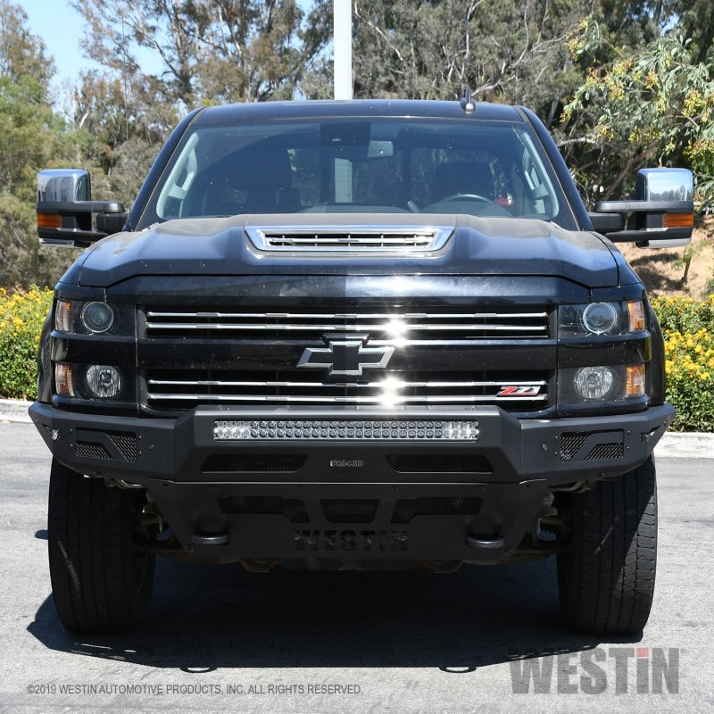 Westin 15-19 Chevrolet Silverado 2500/3500 Pro-Mod Front Bumper - Textured Black - Black Ops Auto Works