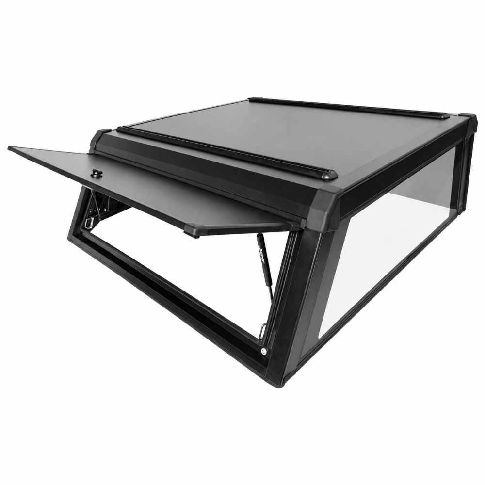 Westin 16-14705 EXP truck cap with solid front glass for 2019-2026 Ram 1500 5.7ft bed