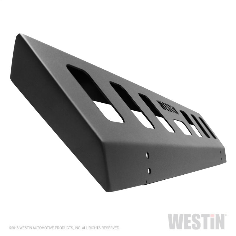 Westin 18-19 Jeep Wrangler JL Front Bumper Skid Plate - Textured Black - Black Ops Auto Works