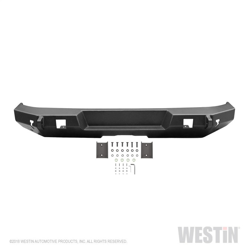 Westin 18-19 Jeep Wrangler JL Rear Bumper - Textured Black - Black Ops Auto Works
