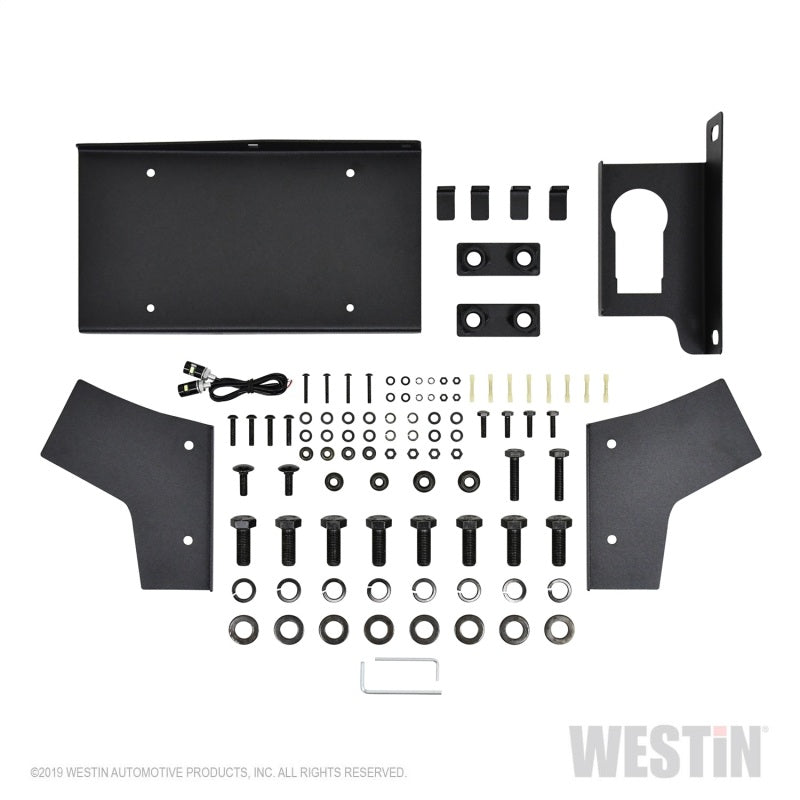 Westin Westin 18-19 Jeep Wrangler JL WJ2 Rear Bumper w/ Sensors (Excl. Wrangler JK) - Textured Black