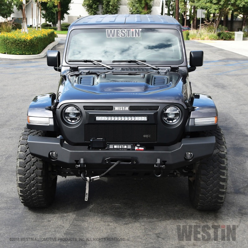 Westin Westin 18-20 Jeep Wrangler JL WJ2 Full Width Front Bumper - Textured Black