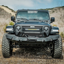 Load image into Gallery viewer, Westin Westin 18-20 Jeep Wrangler WJ2 Full Width Front Bumper w/LED Light Bar Mount Textured Black