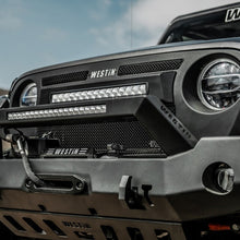 Load image into Gallery viewer, Westin Westin 18-20 Jeep Wrangler WJ2 Full Width Front Bumper w/LED Light Bar Mount Textured Black
