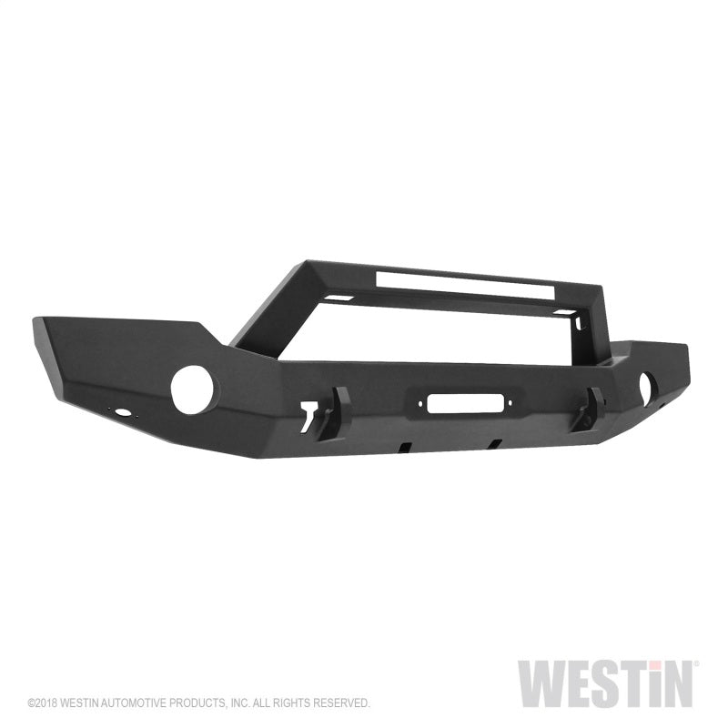 Westin Westin 18-20 Jeep Wrangler WJ2 Full Width Front Bumper w/LED Light Bar Mount Textured Black