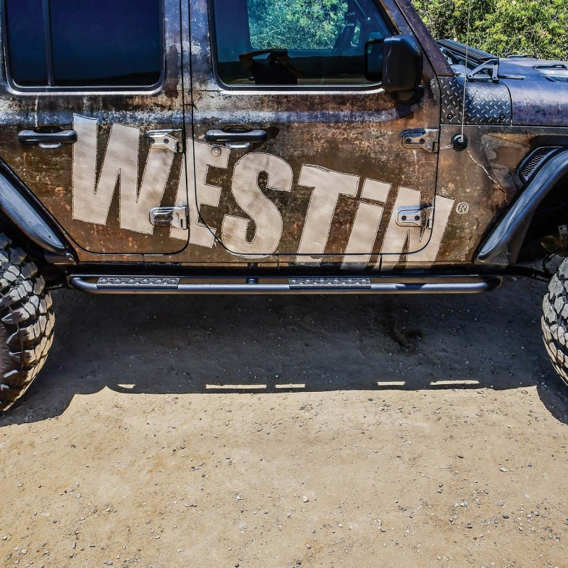 Westin Westin 18-23 Jeep Wrangler JL Unlimited 4dr Rock Slider - Textured Black