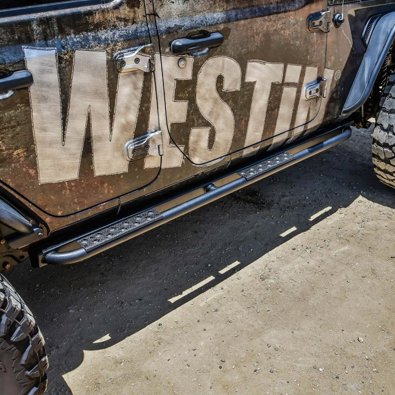 Westin Westin 18-23 Jeep Wrangler JL Unlimited 4dr Rock Slider - Textured Black