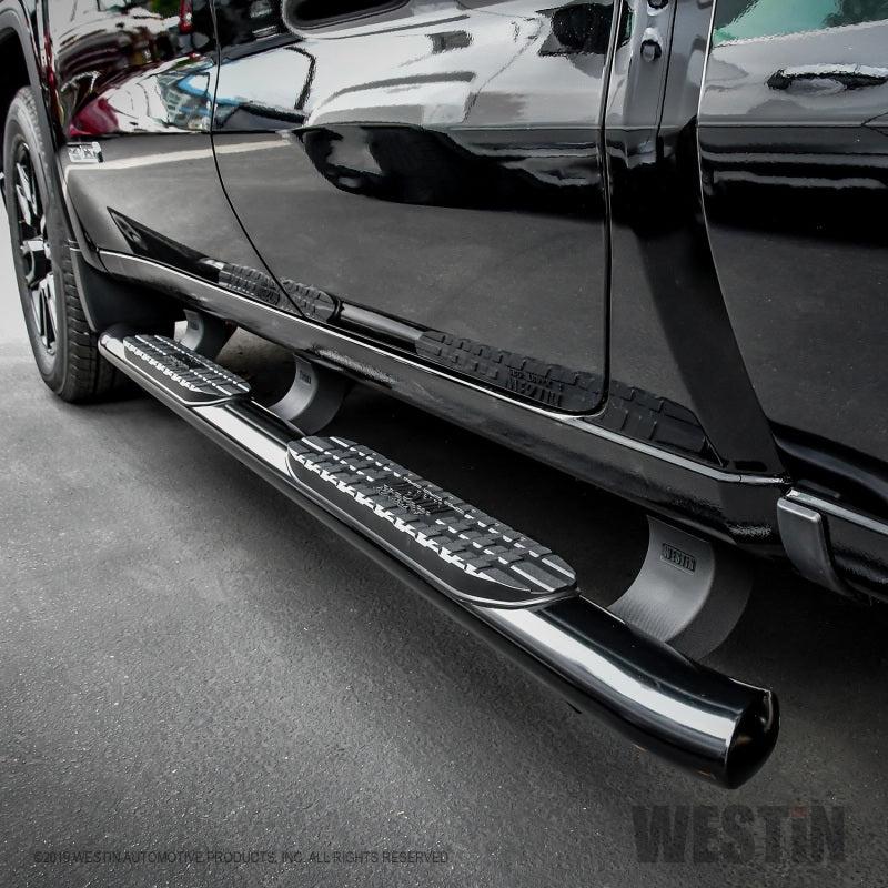 Westin Westin 19-20 Chevrolet/GMC Silverado/Sierra 1500 Double Cab PRO TRAXX 4 Oval Nerf Step Bars - Black