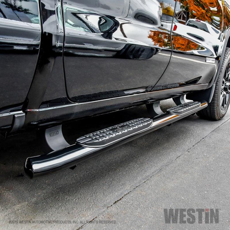 Westin Westin 19-20 Chevrolet/GMC Silverado/Sierra 1500 Double Cab PRO TRAXX 4 Oval Nerf Step Bars - Black