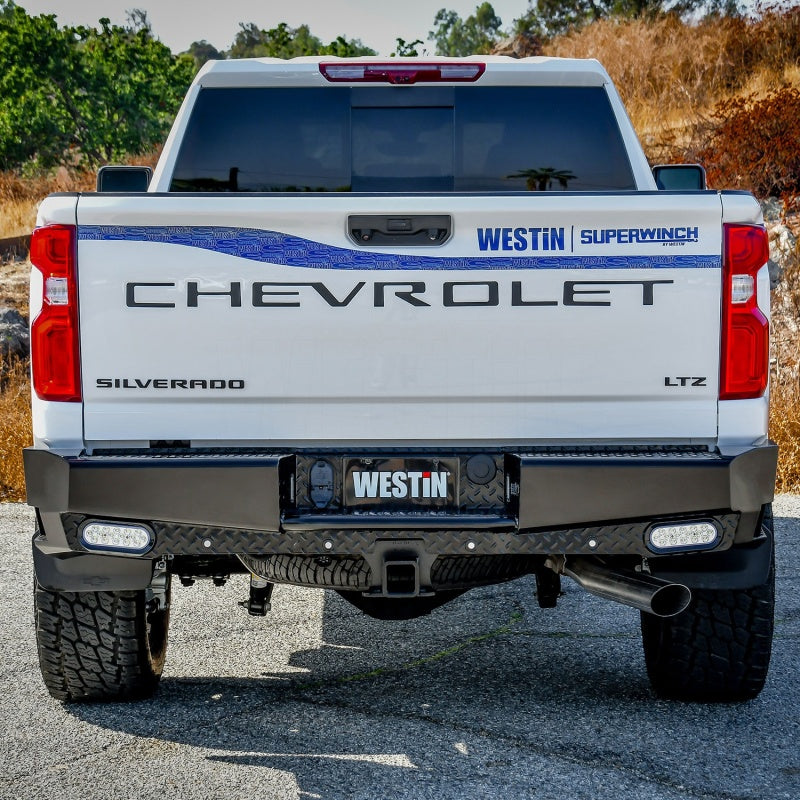 Westin Westin 19-20 Chevy Silverado 1500 HDX Bandit Rear Bumper - Black