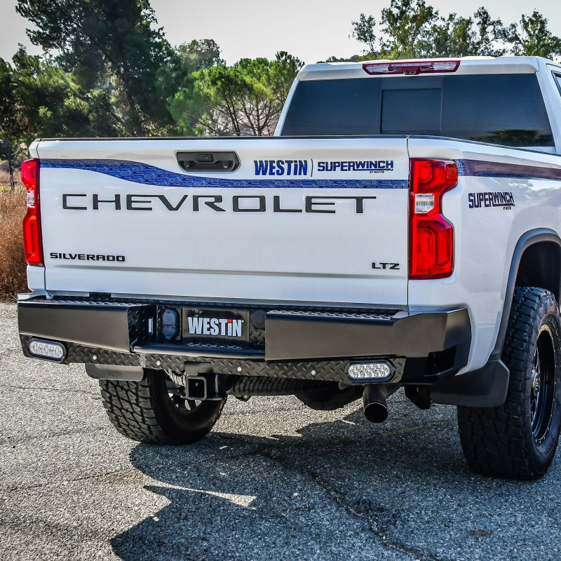 Westin Westin 19-20 Chevy Silverado 1500 HDX Bandit Rear Bumper - Black