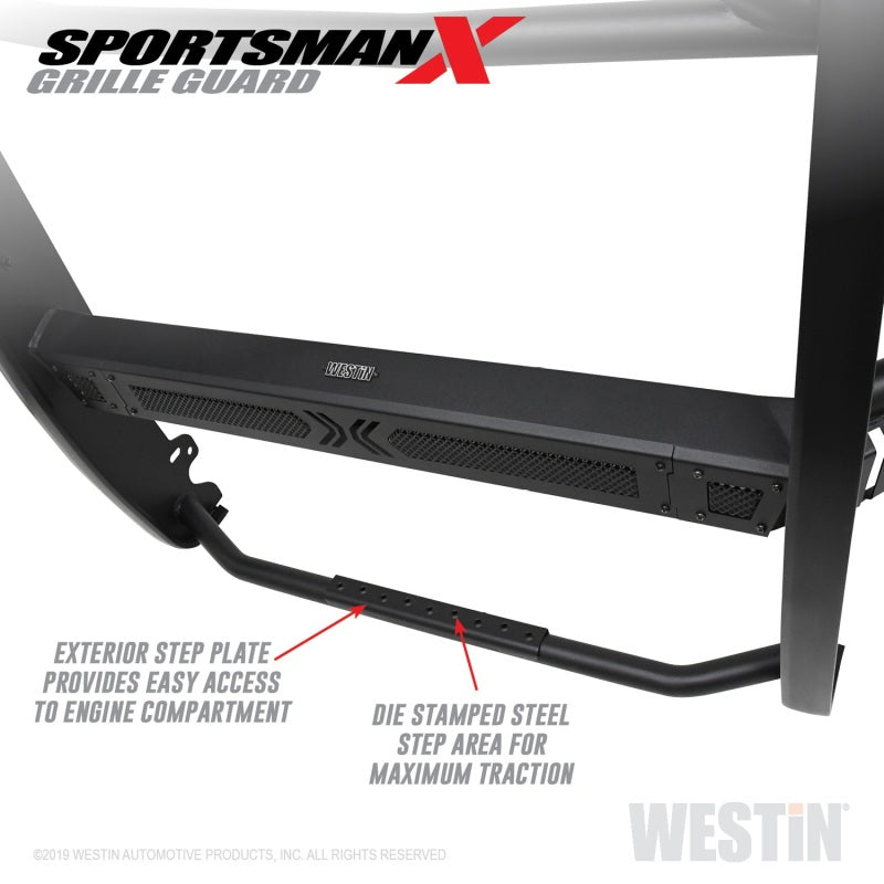 Westin 19-21 Ram 1500 Sportsman X Grille Guard - Textured Black (Excluding Classic & Rebel) - Black Ops Auto Works