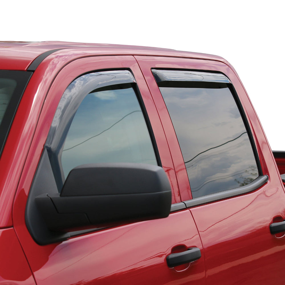 Westin Westin 19-23 Ford Ranger Crew Cab In-Channel Wind Deflector 4pc - Matte Black