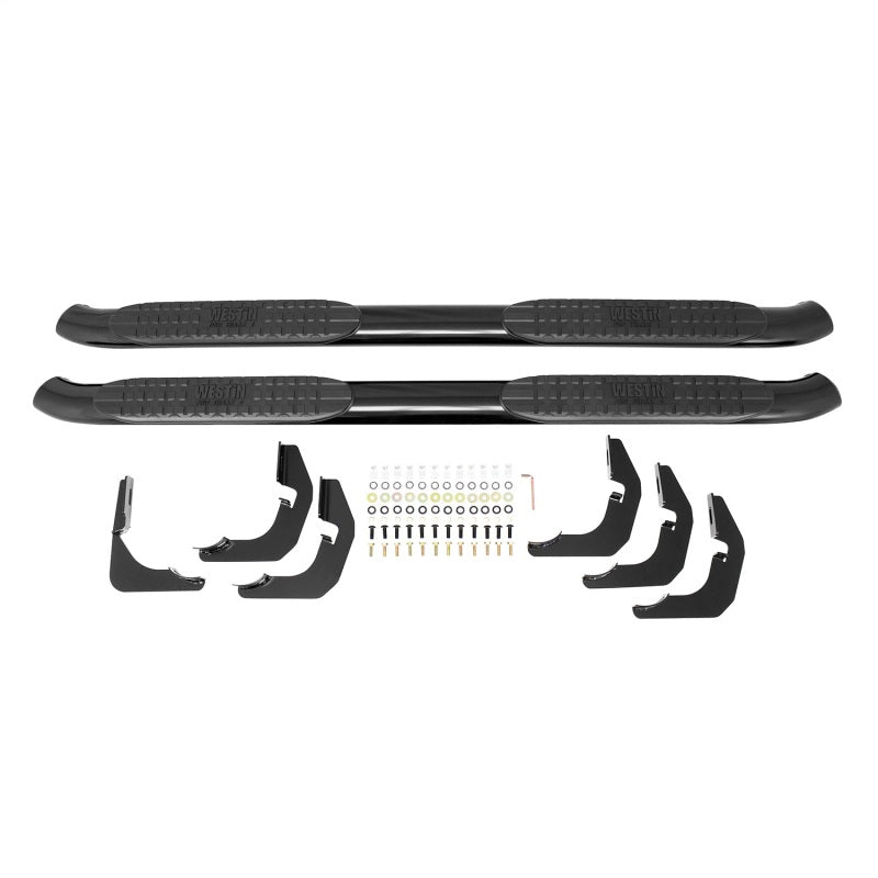 Westin Westin 2007-2018 Toyota Tundra Double Cab PRO TRAXX 4 Oval Nerf Step Bars - Black