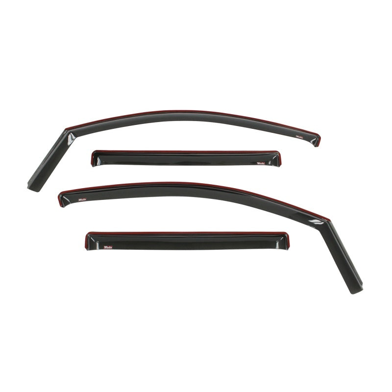 Westin 2016-2018 Nissan Titan XD/Titan Wade In-Channel Wind Deflector 4pc - Smoke - Black Ops Auto Works