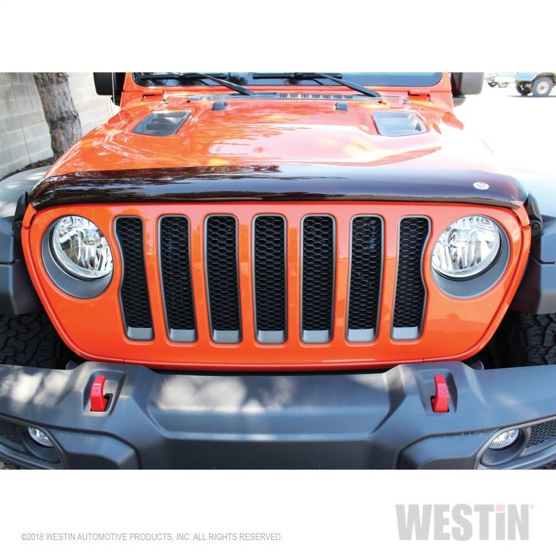 Westin Westin 2018 Jeep Wrangler JL Wade Platinum Bug Shield - Smoke