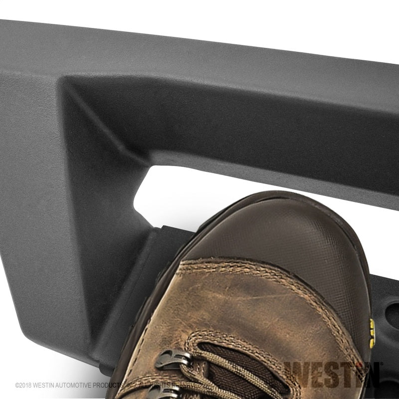 Westin Westin 2019 Chevrolet Silverado / GMC Sierra 1500 Crew Cab Drop Nerf Step Bars - Textured Black