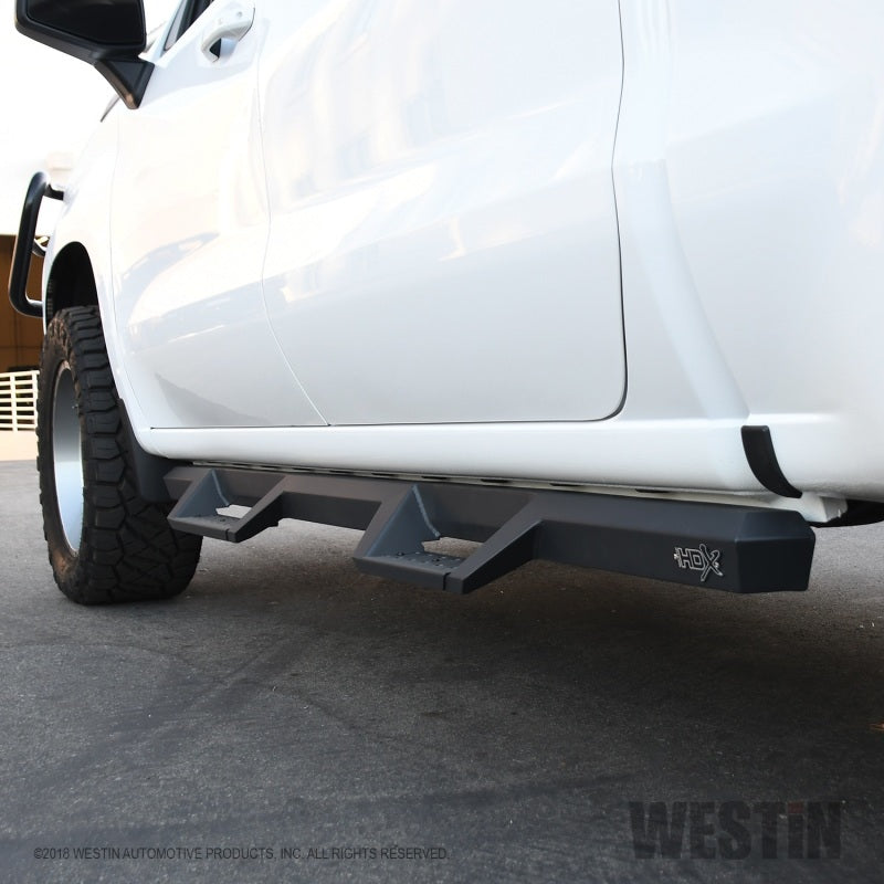Westin Westin 2019 Chevrolet Silverado / GMC Sierra 1500 Crew Cab Drop Nerf Step Bars - Textured Black