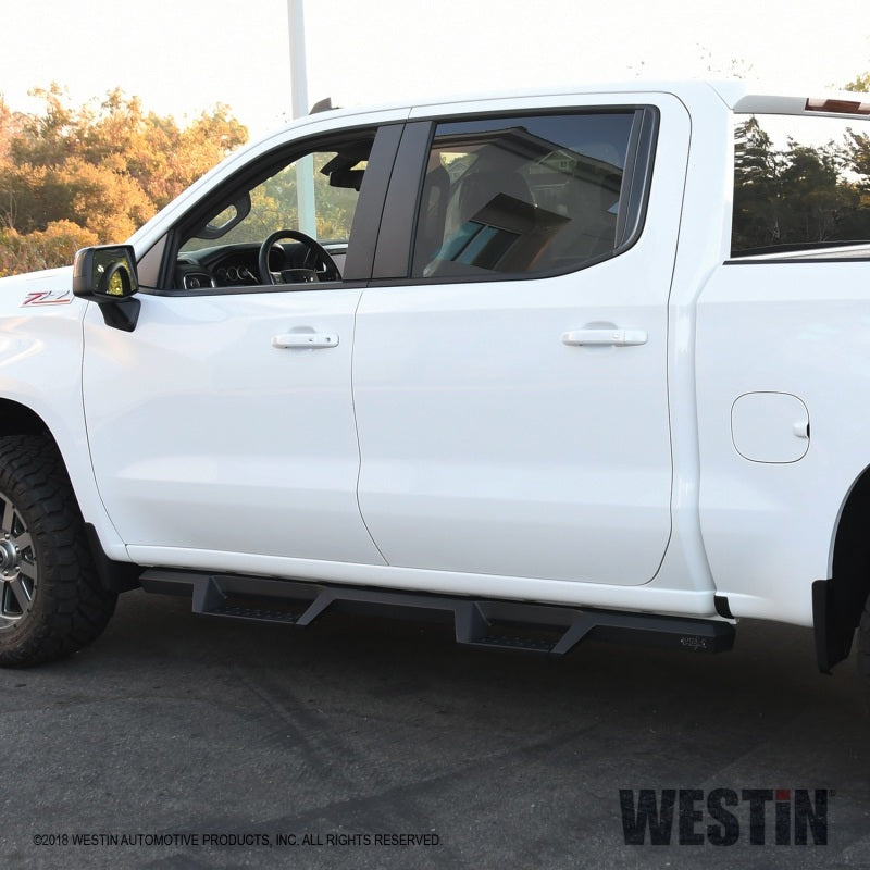 Westin Westin 2019 Chevrolet Silverado / GMC Sierra 1500 Crew Cab Drop Nerf Step Bars - Textured Black