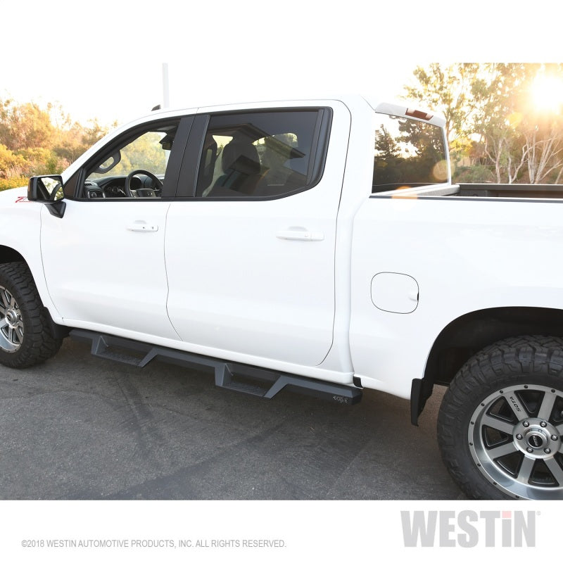 Westin Westin 2019 Chevrolet Silverado / GMC Sierra 1500 Crew Cab Drop Nerf Step Bars - Textured Black