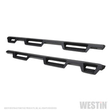 Load image into Gallery viewer, Westin Westin 2019 Chevrolet Silverado/Sierra 1500 (5.5ft) Drop Wheel to Wheel Nerf Step Bars - Txt Black