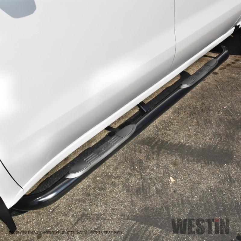 Westin Westin 2019 Chevrolet Silverado/Sierra 1500 Crew Cab E-Series 3 Nerf Step Bars - Black