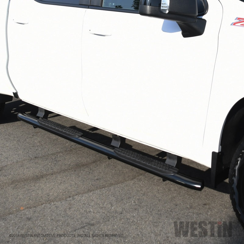 Westin Westin 2019 Chevrolet Silverado/Sierra 1500 Crew Cab Non LD PRO TRAXX 4 Oval Nerf Step Bars - Black