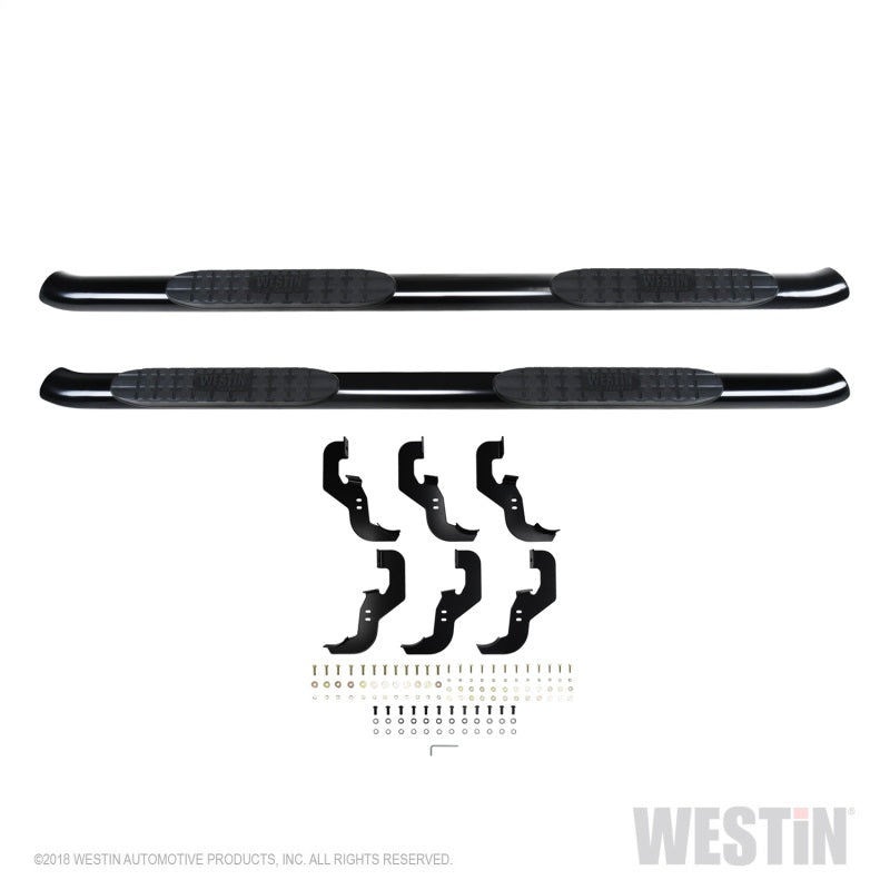 Westin Westin 2019 Chevrolet Silverado/Sierra 1500 Crew Cab Non LD PRO TRAXX 4 Oval Nerf Step Bars - Black