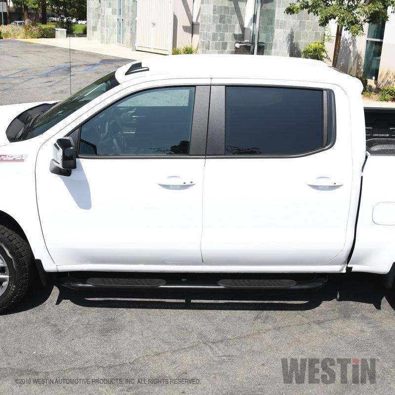 Westin Westin 2019 Chevrolet Silverado/Sierra 1500 Crew Cab Platinum 4 Oval Nerf Step Bars - Black